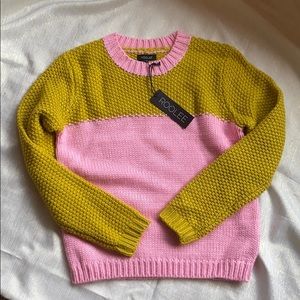 Brand new color block sweater